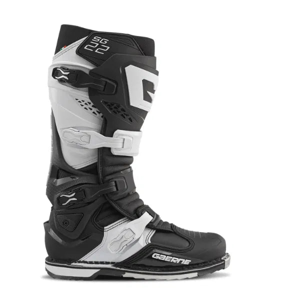 Gaerne SG22 Black/White Motocross Boots