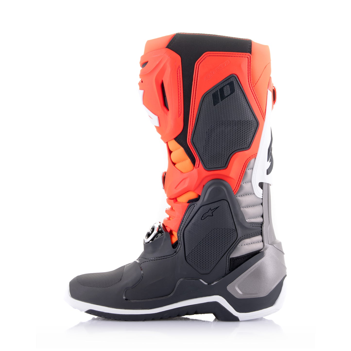 Alpinestars Tech 10 - Black Red Fluo Orange Fluo Wht Boots
