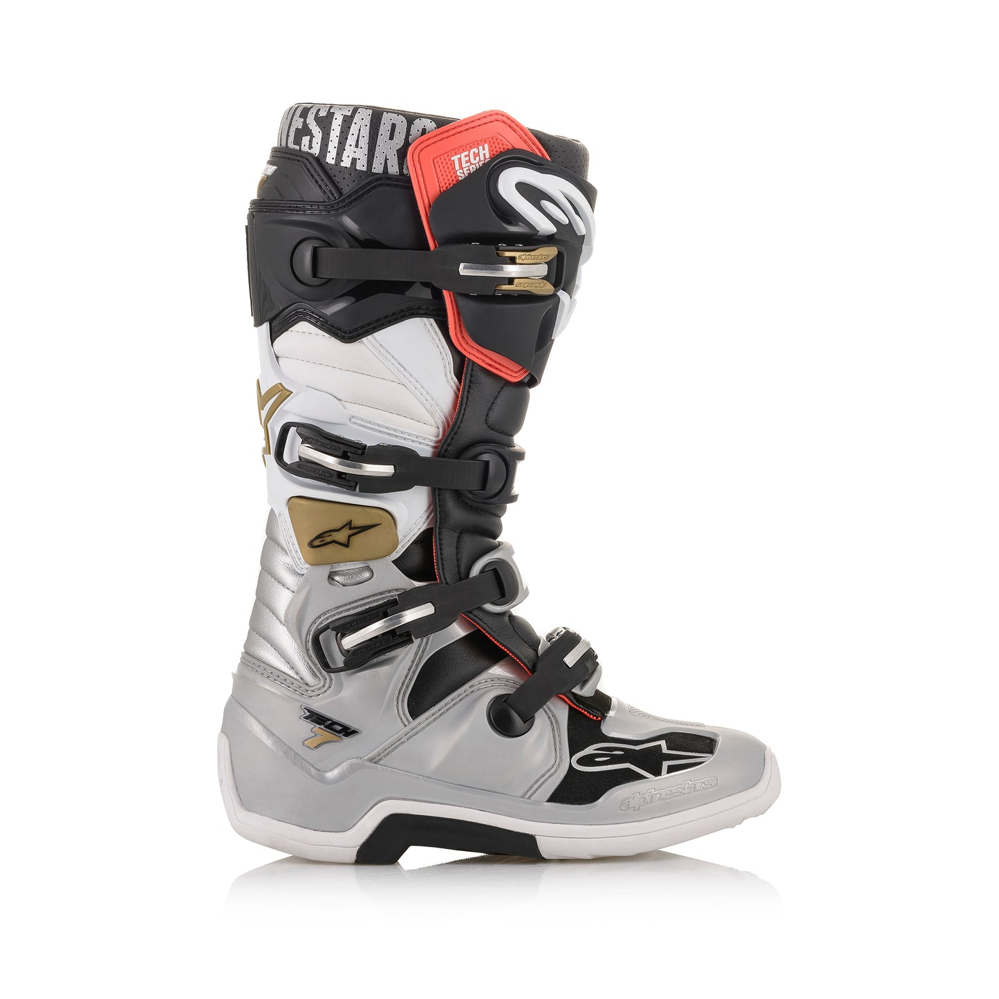 Alpinestars Tech 7 - Black Silver White Gold Boots