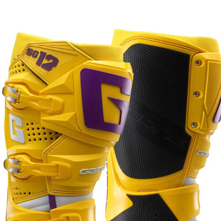 Gaerne SG12 LE White Gold Purple Motocross Boots
