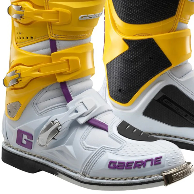 Gaerne SG12 LE White Gold Purple Motocross Boots