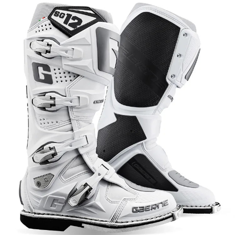 Gaerne SG12 White Grey Motocross Boots US13/UK12
