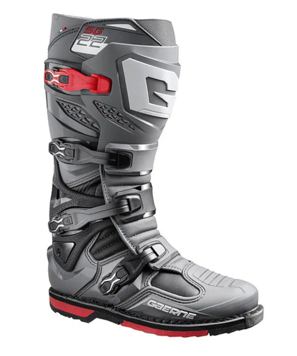 Gaerne SG.22 Anthracite/Black/Red Motocross Boot