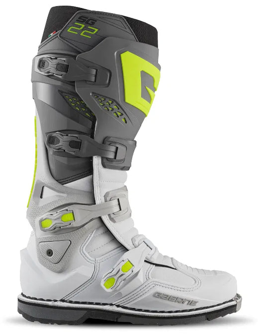 Gaerne SG.22 Anthractite/White/Grey Motocross Boot