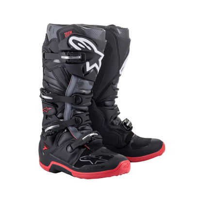 Alpinestars Tech 7 - Black Cool Gray Red Boots