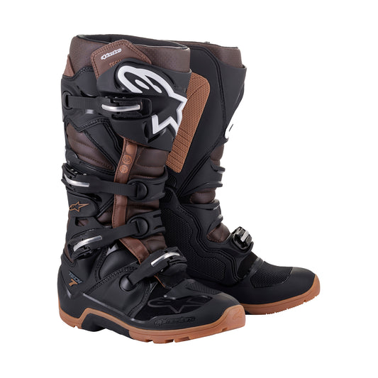 Alpinestars Tech 7 Enduro - Black Dark Brown Boots