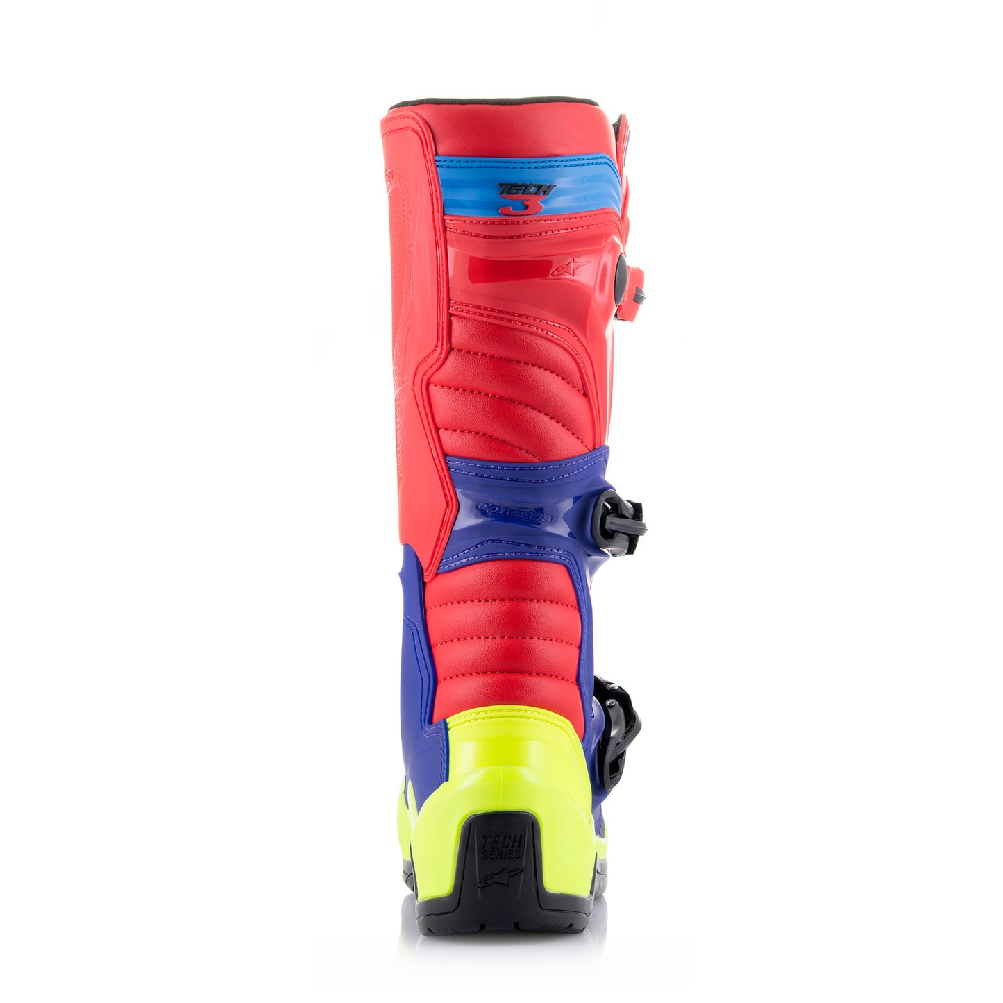 Alpinestars Tech 3 - Bright Red Dark Blue Yellow Fl Boots