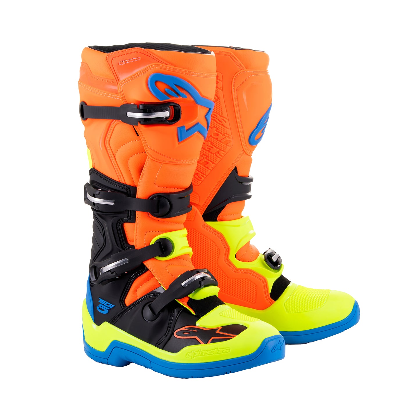 Alpinestars Tech 5 - Orange Fluo Enamel Blue Yel Fl Boots
