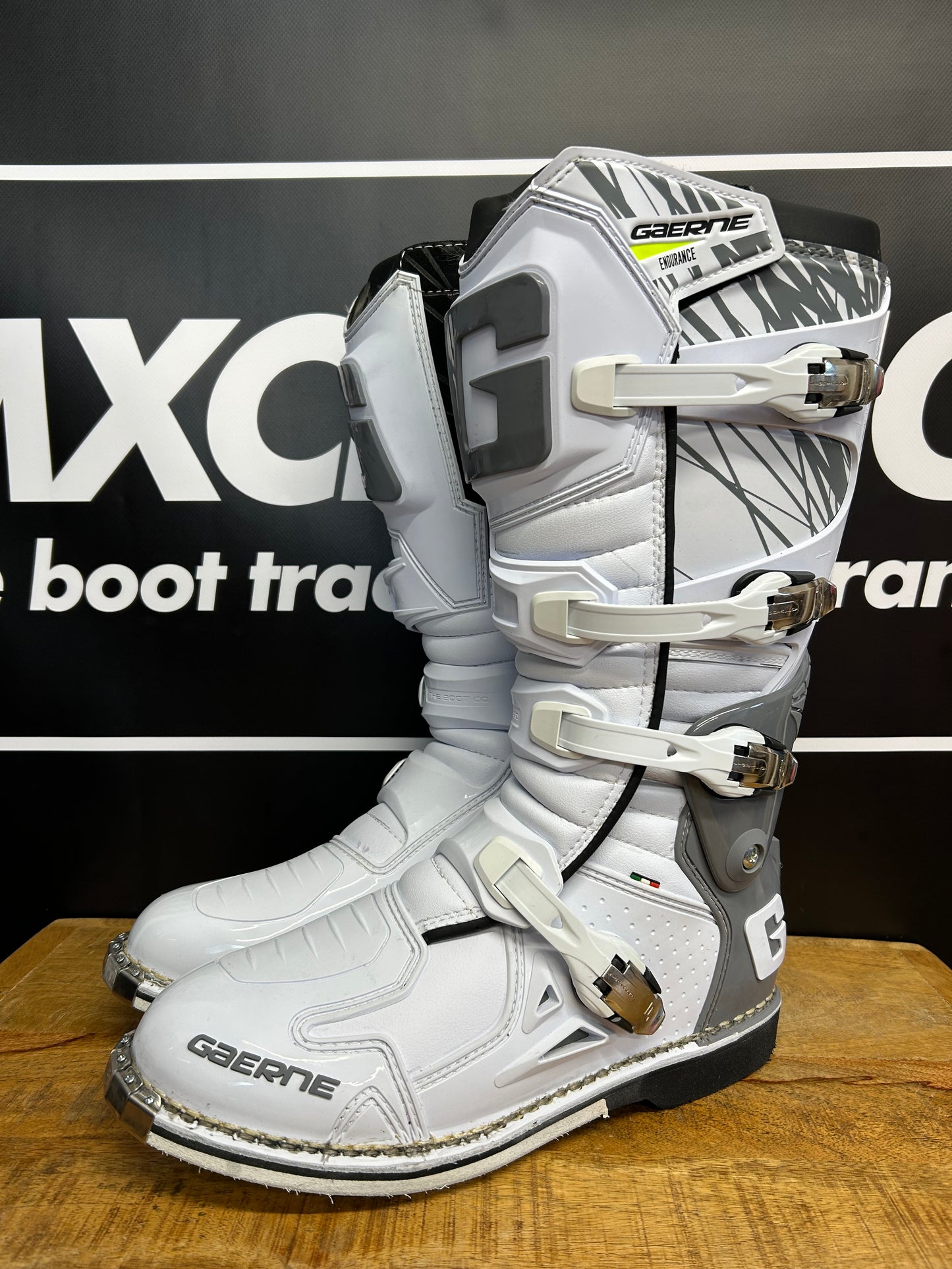 Gaerne Fastback Motocross Boots - White - UK12/US13 - Brand New