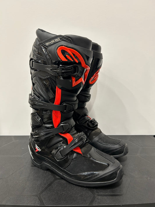 Alpinestars Tech 7 - Black/Red - US10/UK9 - Used