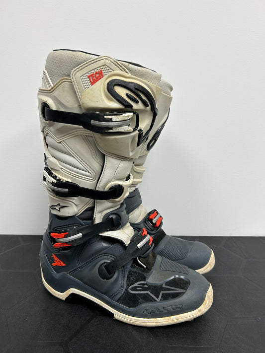 Alpinestars Tech 7 White/Grey US10/UK9 - Used