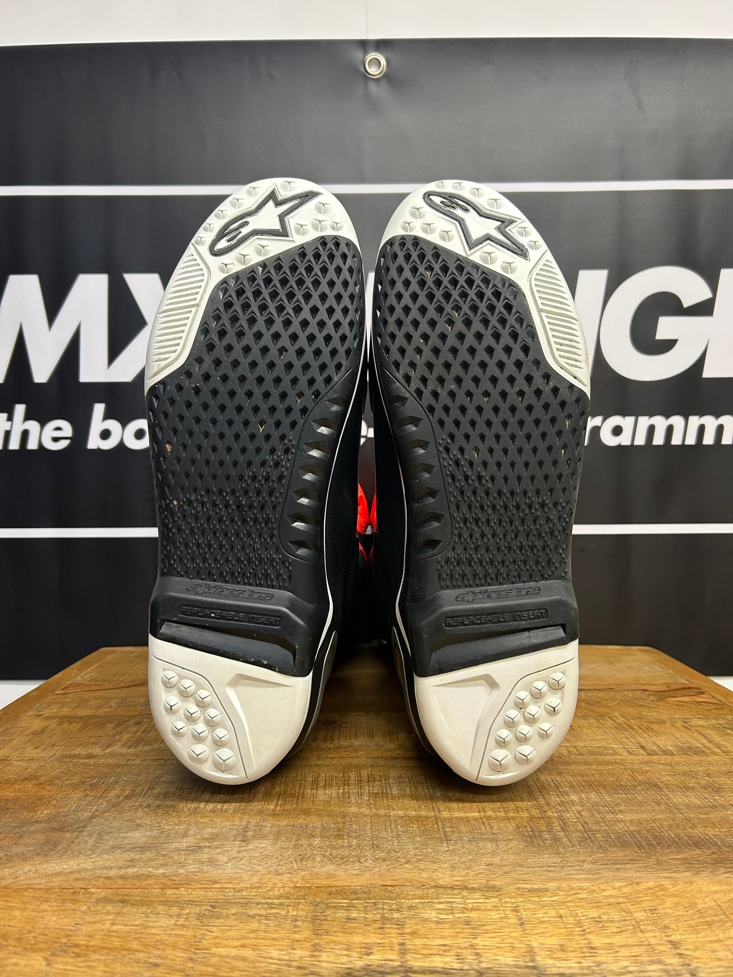 Alpinestars Tech 10 Motocross Boots Black Red Fluo Orange - Brand New! UK12