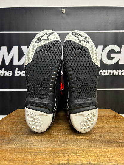 Alpinestars Tech 10 Motocross Boots Black Red Fluo Orange - Brand New! UK12