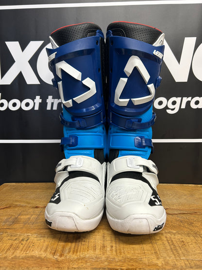 Leatt GPX 5.5 Flexlock Motocross Offroad Boots White Blue - Used - UK11