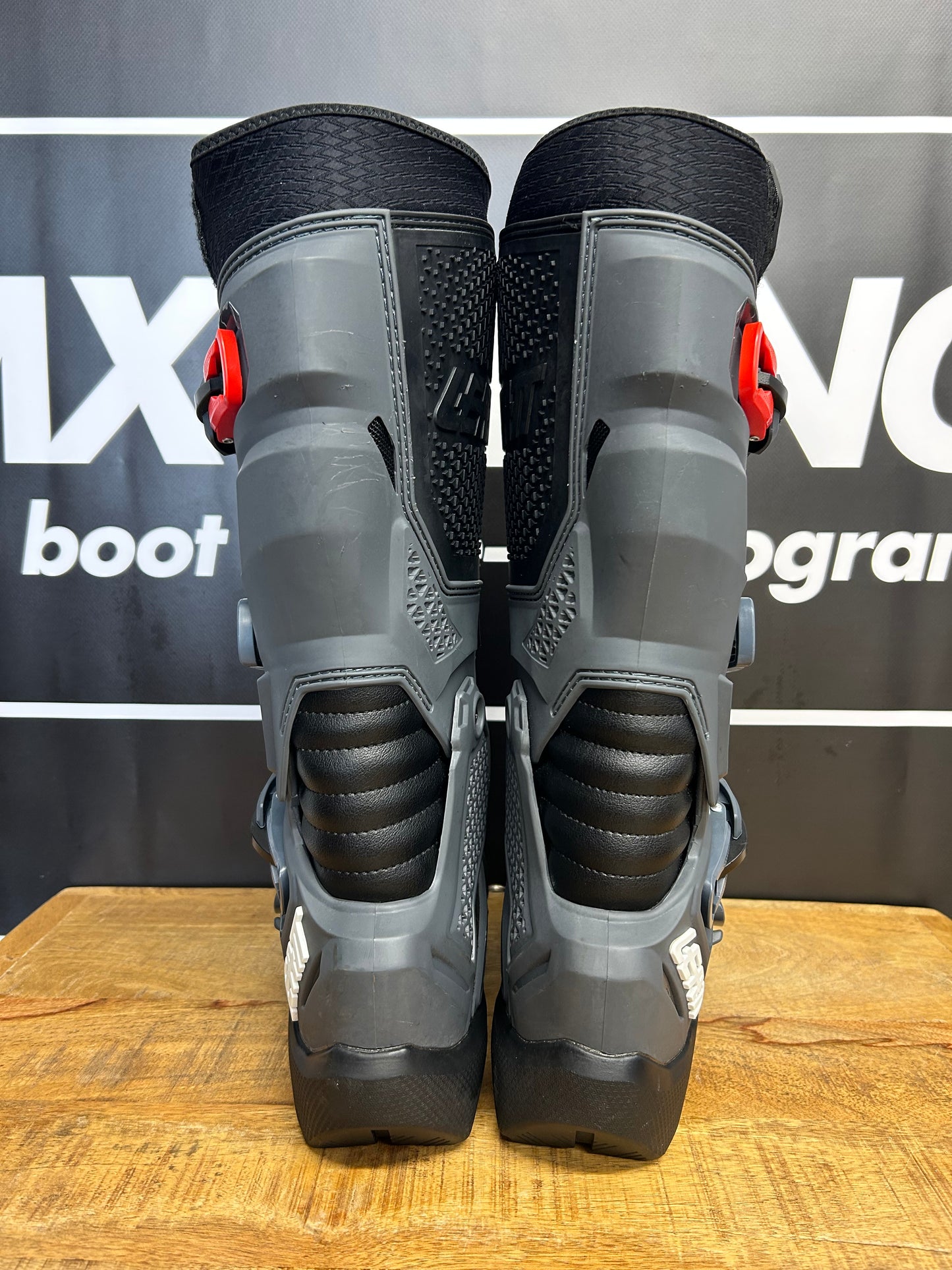 Leatt 4.5 Flexlock Motocross Offroad Boots White Blue - Used - UK8