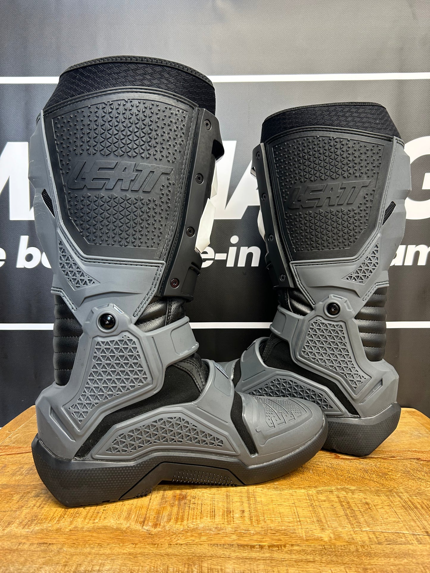 Leatt 4.5 Flexlock Motocross Offroad Boots White Blue - Used - UK8