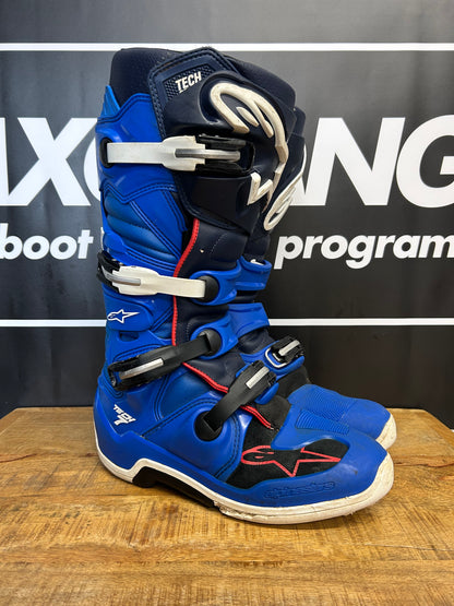 Alpinestars Tech 7 Motocross Boots Enduro MX Boot - US10/UK9 - Used - Blue