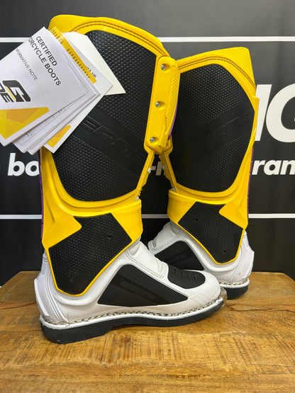 Gaerne SG12 LE White Gold Purple Motocross Boots - UK6 - New with Box