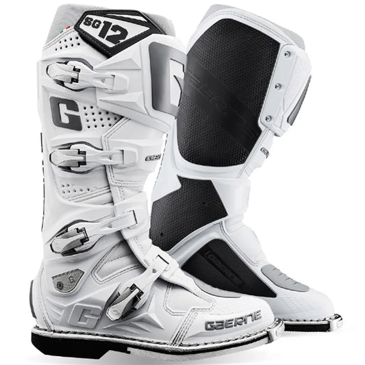 Gaerne SG12 White Grey Motocross Boots US13/UK12
