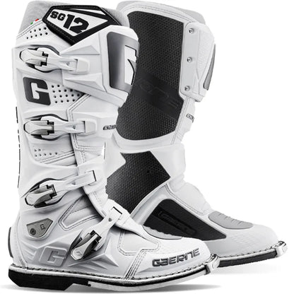 Gaerne SG12 White Grey Motocross Boots US13/UK12