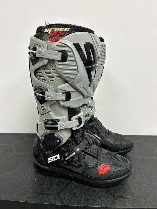 Sidi Crossfire 3 SRS Black Ash Motocross Boots UK7 - Used