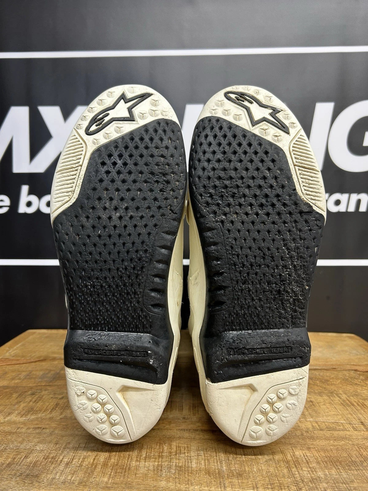 Alpinestars Tech 10 Supervented Motocross Boots - UK9 - Used - White/Red