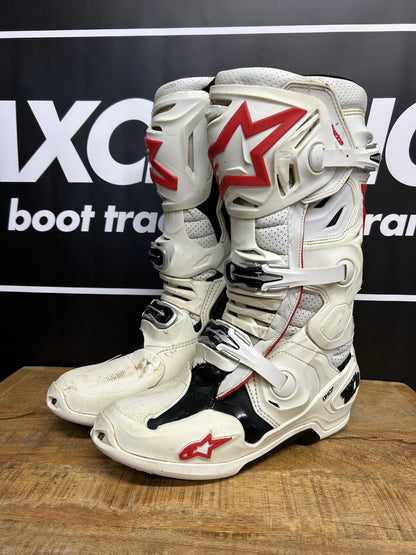 Alpinestars Tech 10 Supervented Motocross Boots - UK9 - Used - White/Red
